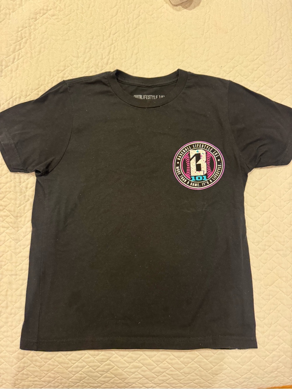 Baseball Lifestyle 101 (BL101) Youth Medium Graphic T-Shirt